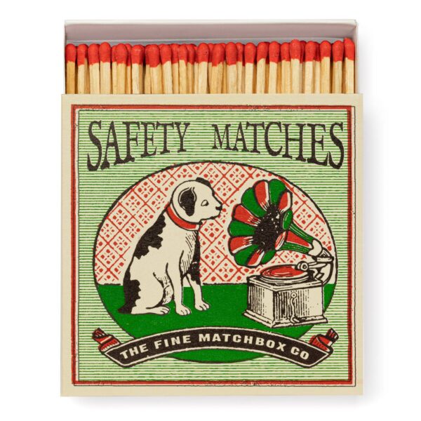 Archivist Gallery - Dog and Gramaphone | Square - Safety Matches