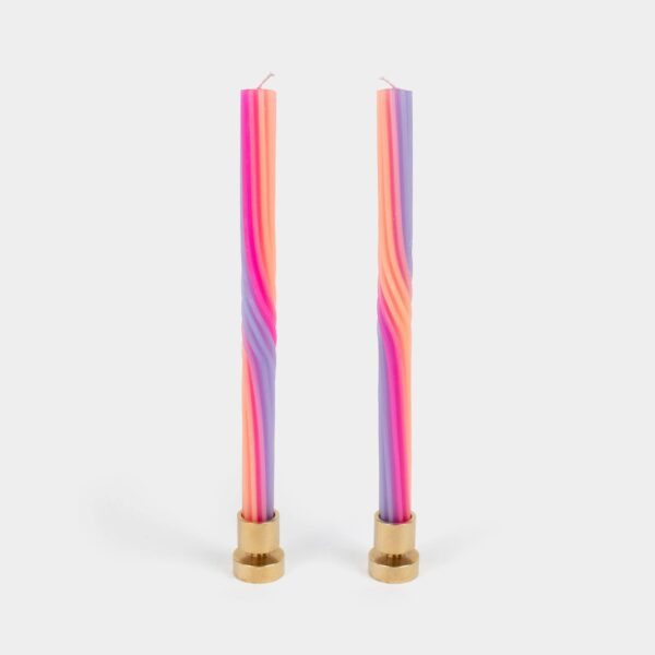 54 Celsius - Pivot Candles - Orange & Pink (2 Pack) - 11" Vibrant Tapers