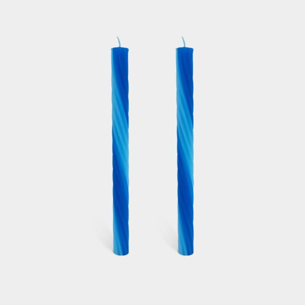 54 Celsius - Rope Candles - Blue (2 Pack) - 11" Vibrant Taper Candles