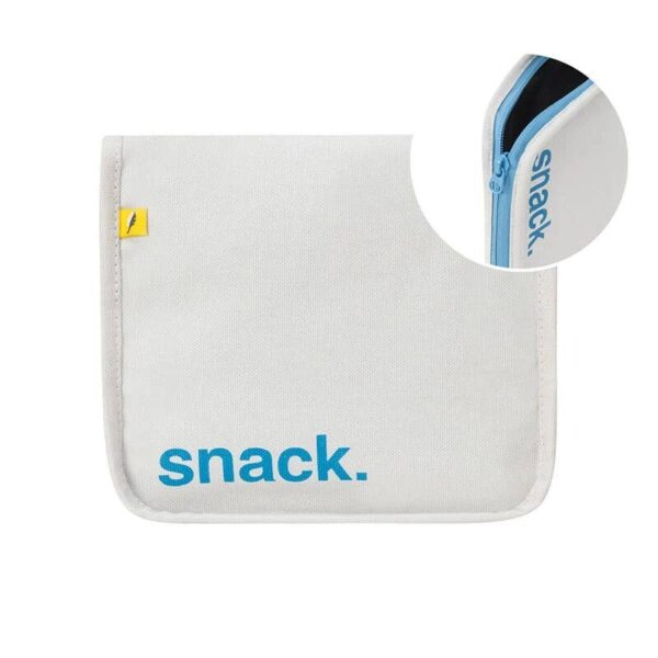 Fluf - Snack Mat - 'Snack' Blue with Yellow Zip