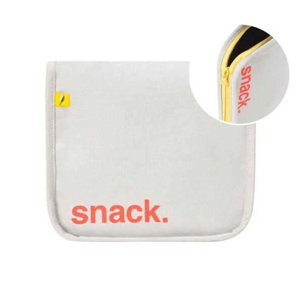 Fluf - Snack Mat - 'Snack' Orange with Yellow Zip