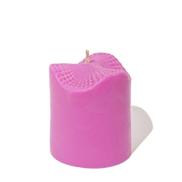 Ebb & Flow - Swell Soy Wax Pillar Candle - Fuchsia