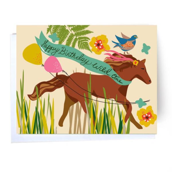 Elizabeth Grubaugh - Wild Horse Birthday Card