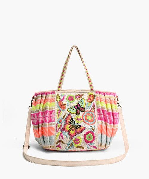 America & Beyond - Butterfly Kaleidoscope Tote