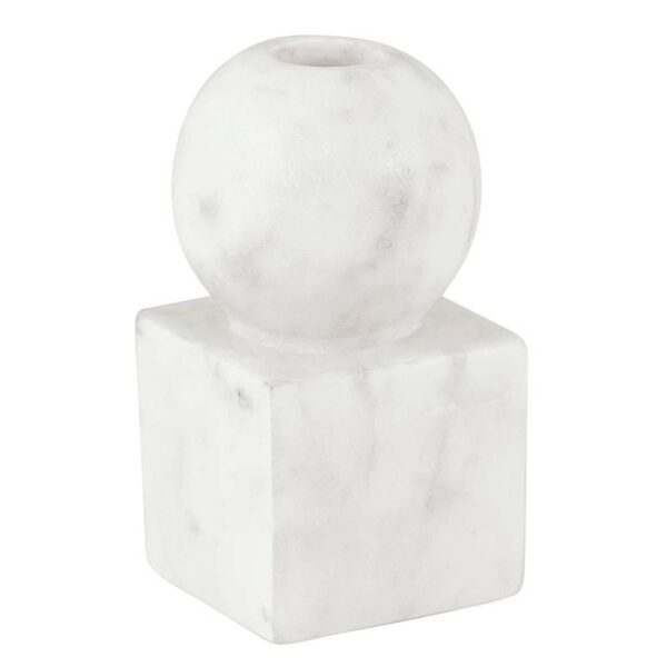 47th & Main (Creative Brands) - Round Marble Candle Holder - Small