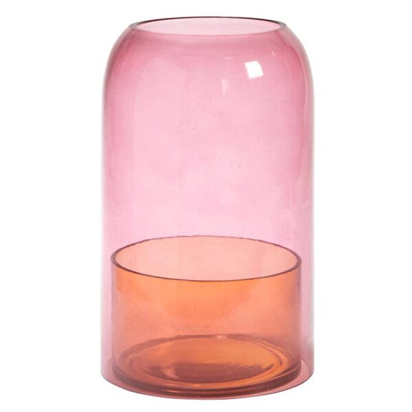 47th & Main (Creative Brands) - Pink/Amber Candle Cloche