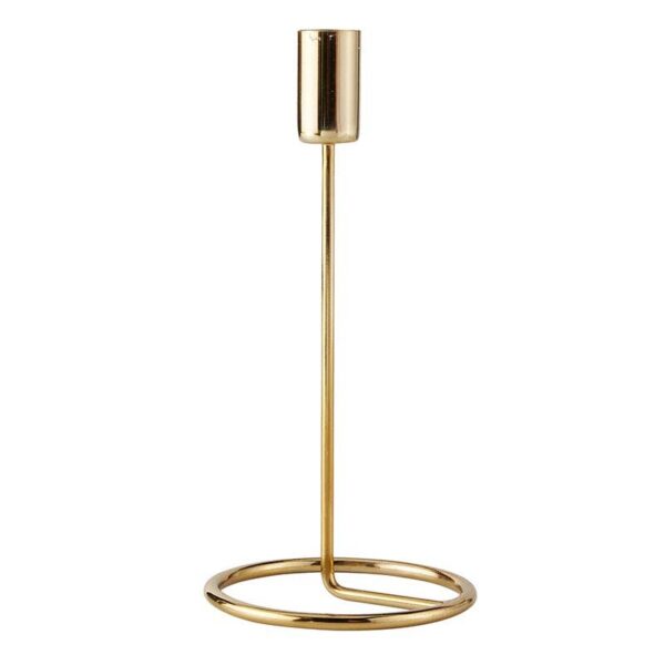 47th & Main (Creative Brands) - Modern Brass Candleholder - Medium