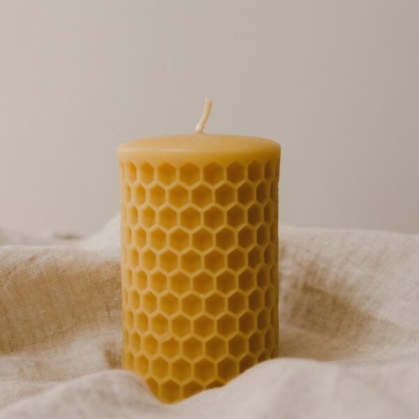 Goldrick Natural Living - Honeycomb Beeswax Pillar Candle