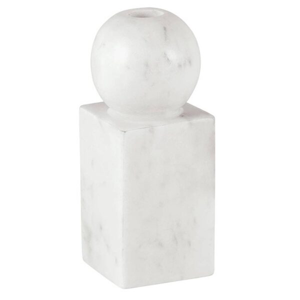 47th & Main (Creative Brands) - Round Marble Candle Holder - Large