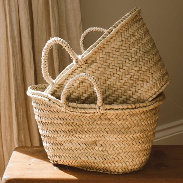 Goldrick Natural Living - Handmade Straw French Market Basket