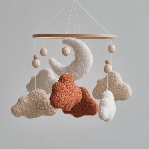 ChilDreams - Cloud Baby Mobile, Neutral Baby Crib Mobile, Cloud Nursery