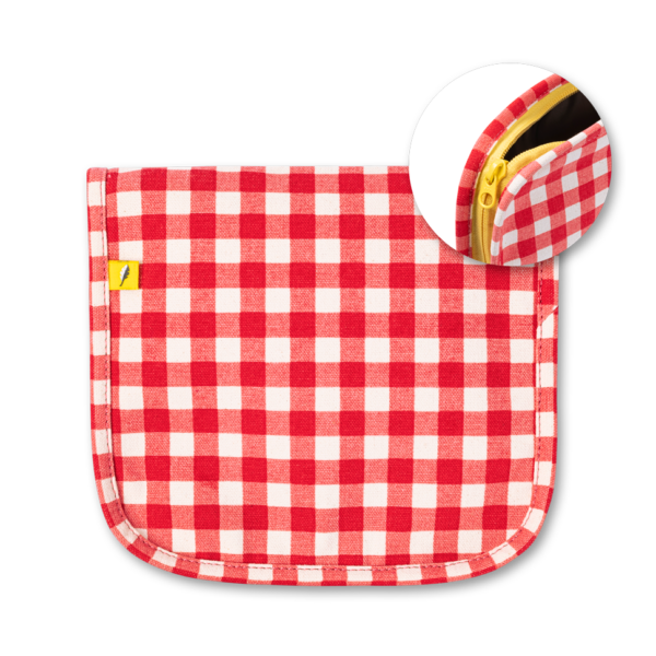 Fluf - Snack Mat - Gingham Red