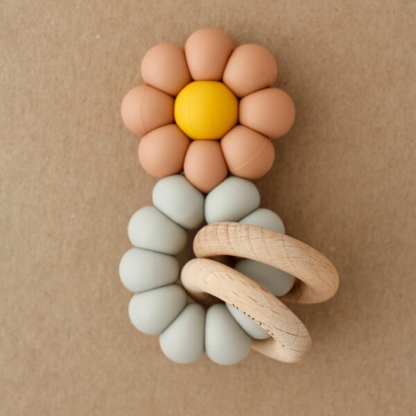 Little Chew - Teether - Chamomile | Dusty Coral