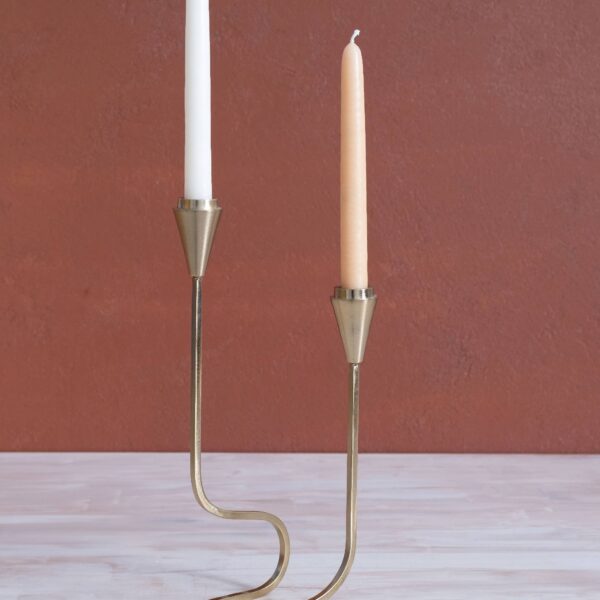 Made Market Co. - Gold Loop Taper Candle Holder