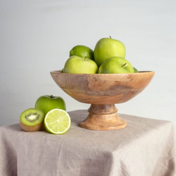 Made Market Co. - Classic Wood Pedestal Bowl