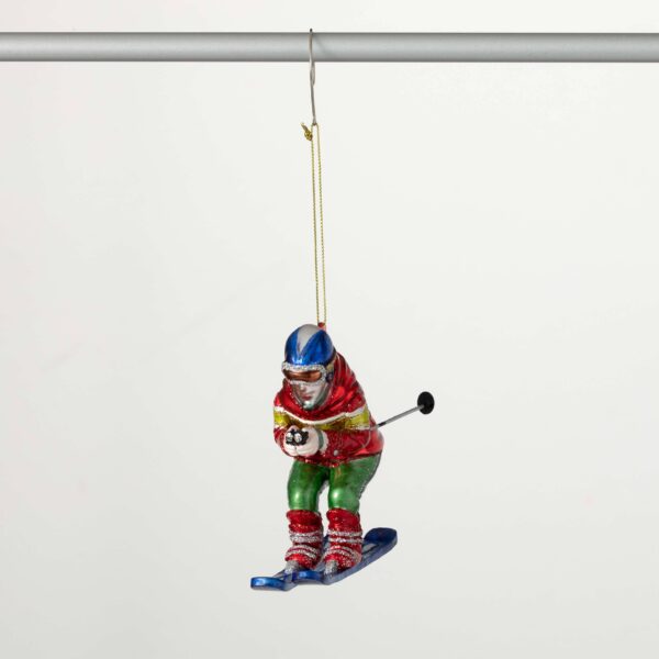 Sullivans Home Decor - Retro Skier Ornament