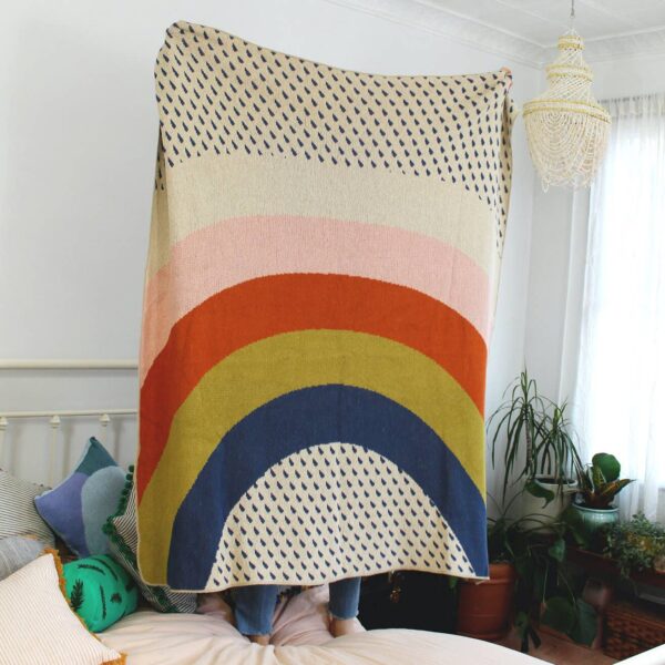 Calhoun & Co. - Rainbow Throw Blanket