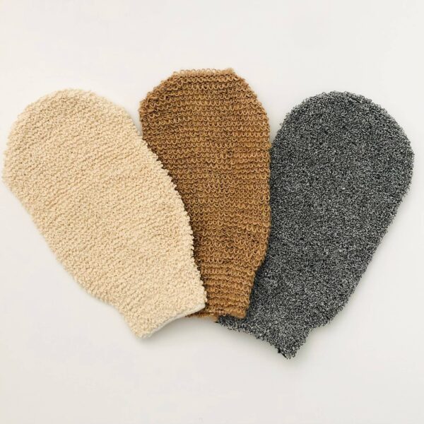 EcoFreax - Bath hemp fiber body exfoliating scrubber glove