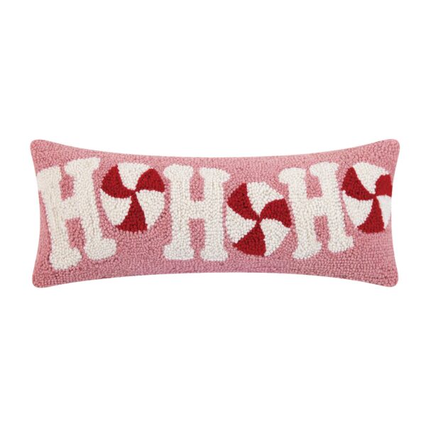 Peking Handicraft - Candycane Hohoho Hook Pillow