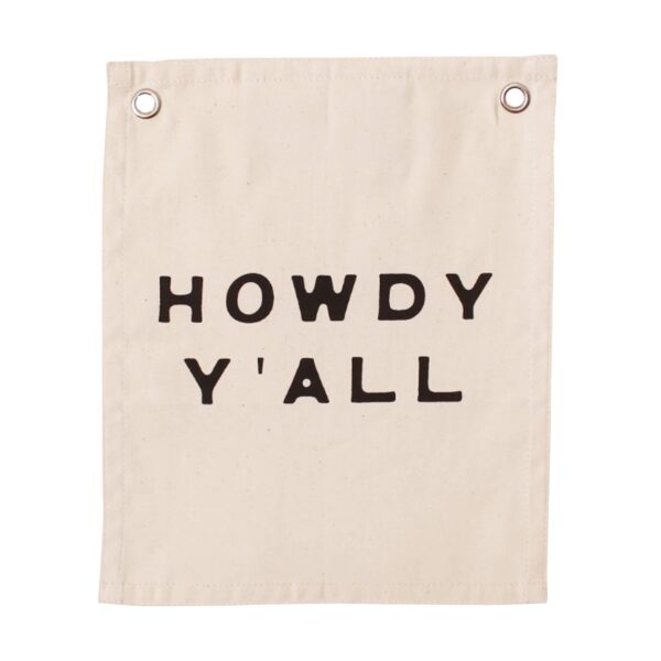 Imani + KIDS by Imani Collective - Howdy Y'all Canvas Banner