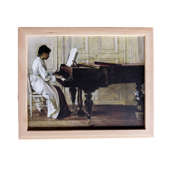 Luxe B Co - Piano Player Pine Framed Art