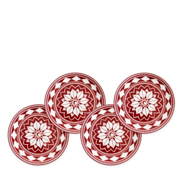 Caskata - Fez Crimson Small Plates, Set of 4