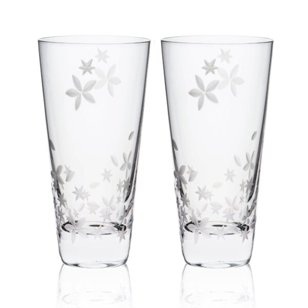 Caskata - Chatham Bloom Highball Glasses, Set of 2