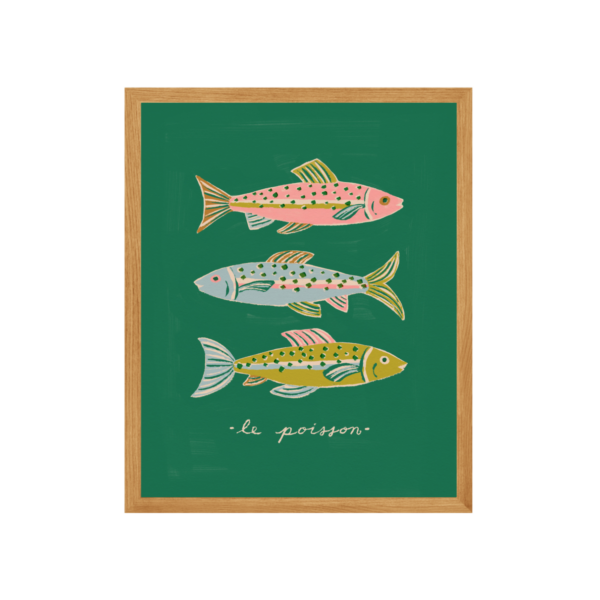 Samantha Johnson Illustration - Le Poisson Art Print