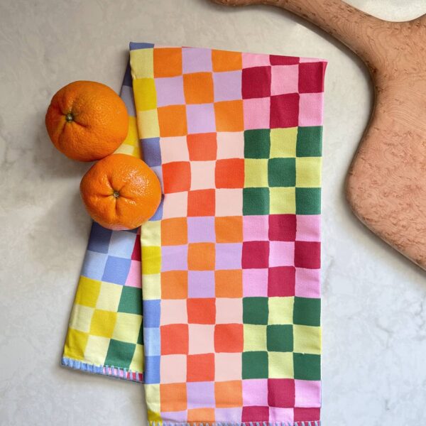 Idlewild Co. - Rainbow Checks Tea Towel