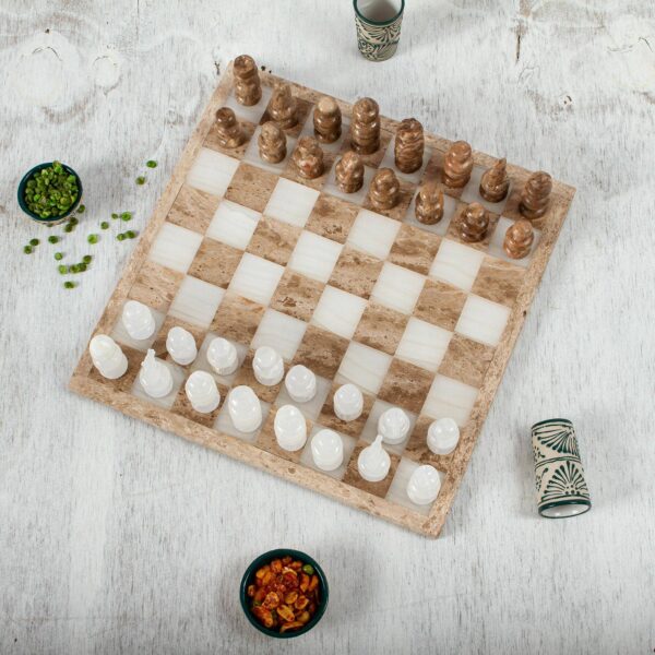 Onyx And Marble Chess Set (13.5 Inch)