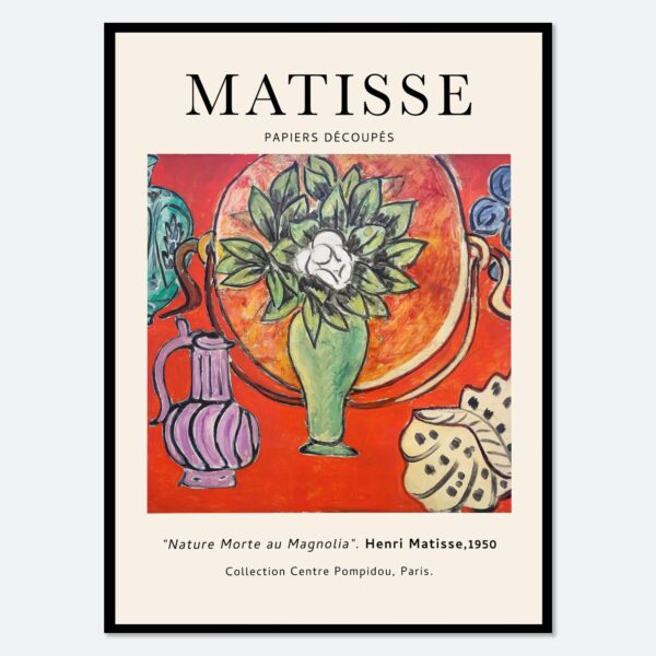 Sugar & Canvas - Henri Matisse Nature Morte au Magnolia Vintage Art Print M01