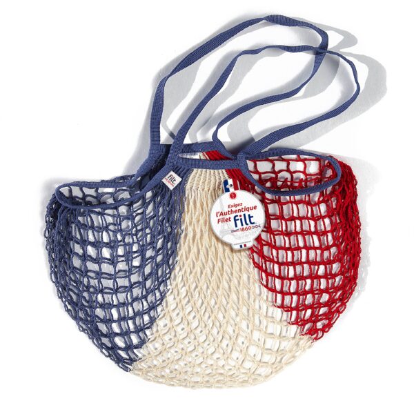 Filt1860 - Blue White Red Shopping Net with Large Handles