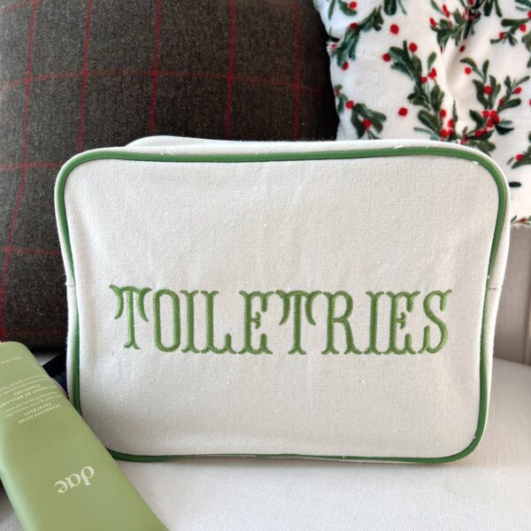 Toiletries - Green Canvas XL Bag