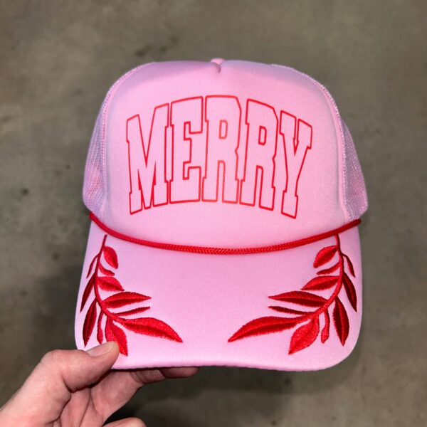 MERRY Captain Trucker Hat | Christmas Cap | Santa