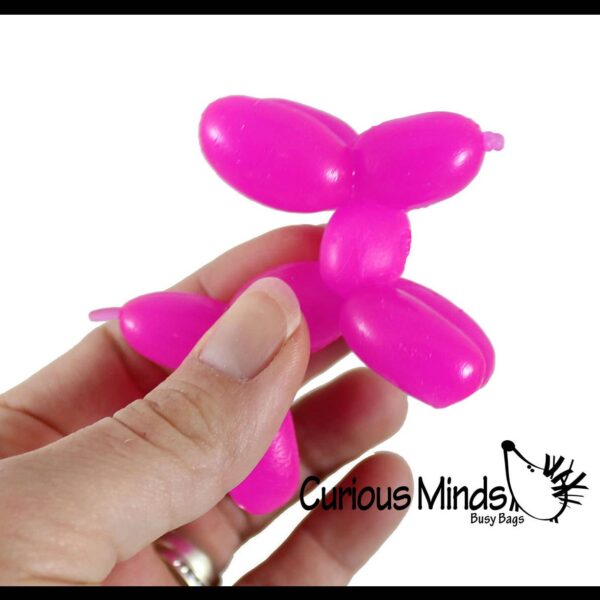 1 Mini Balloon Dog Stretchy Toy - Cute Squishy Sensory Fidg