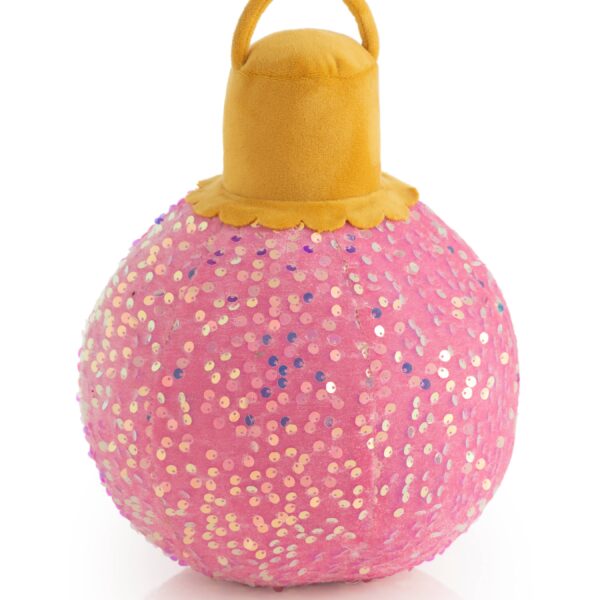 MERRY BAUBLE SEQUIN SMALL PILLOW