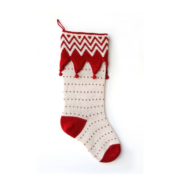 Melange Collection - Zig Zag Elf Cuff Stocking