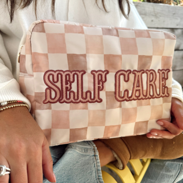 Self Care - Dusty Rose XL Nylon Bag