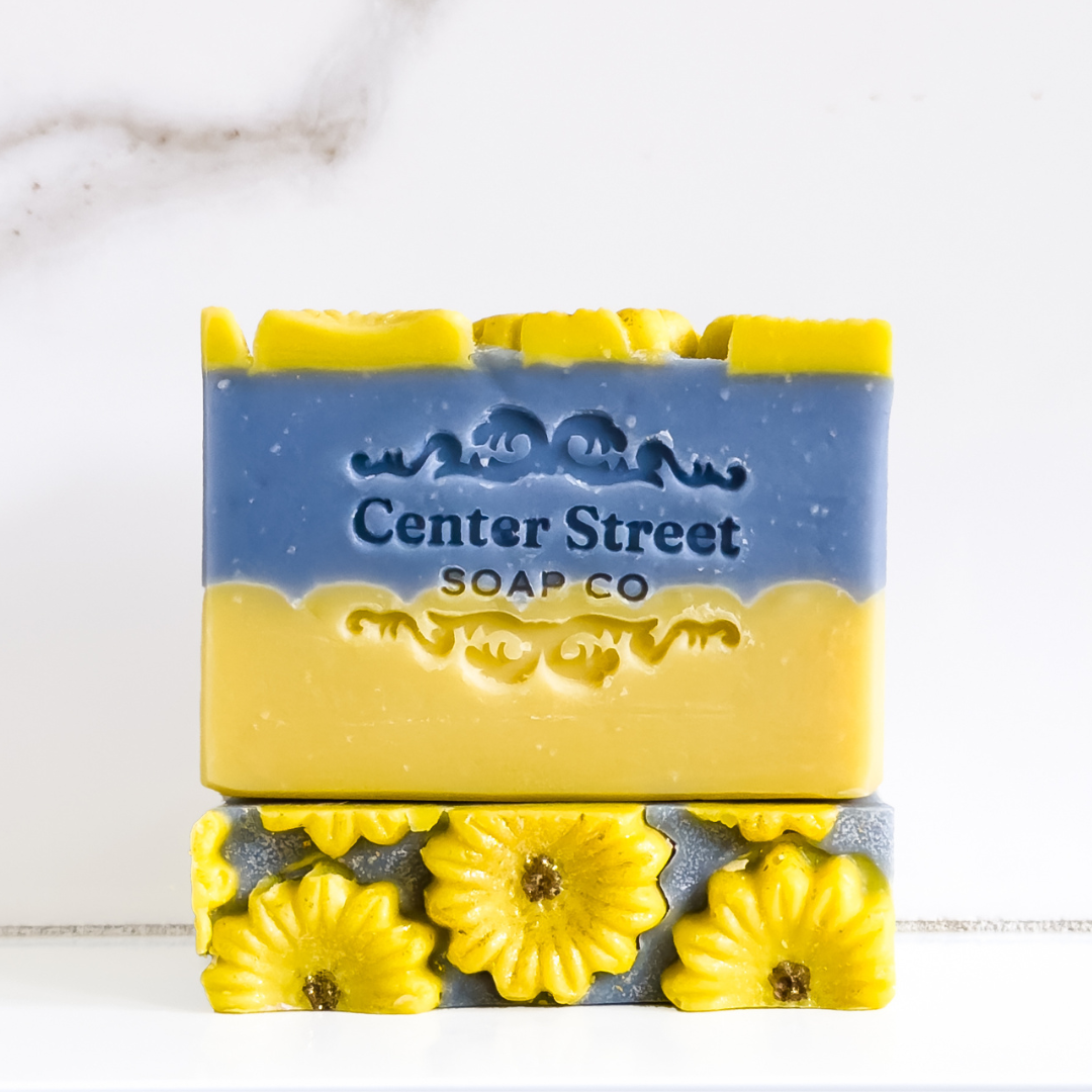 Center Street Soap Co - Sunflower Sandalwood Fall Handmade Soap Bar - 4oz