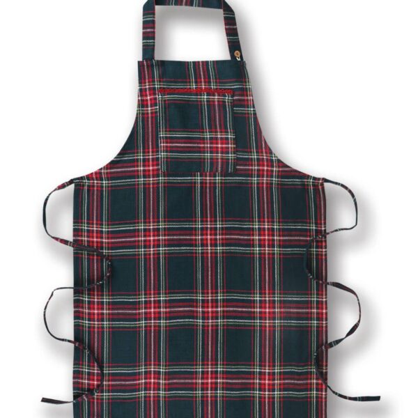 Evergreen Tartan Plaid Chef Apron: Dark Green