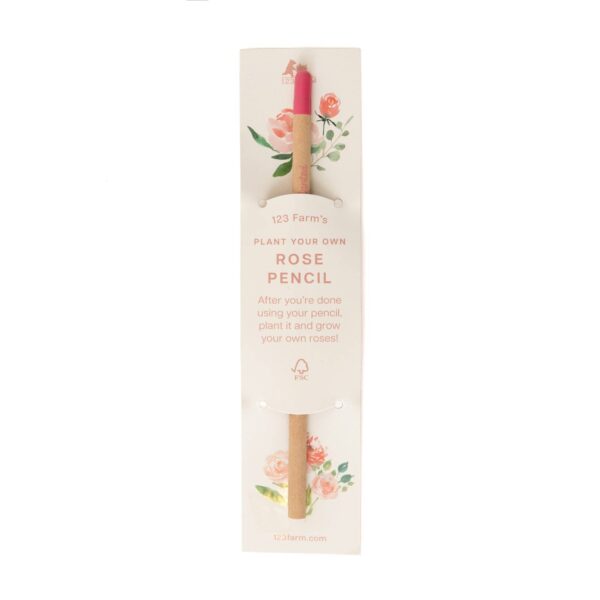 Rose Plantable Pencil – Grow Your Own by 123 Farm