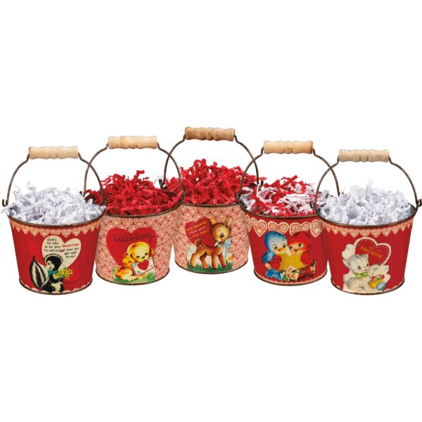 Vintage Valentine Bucket