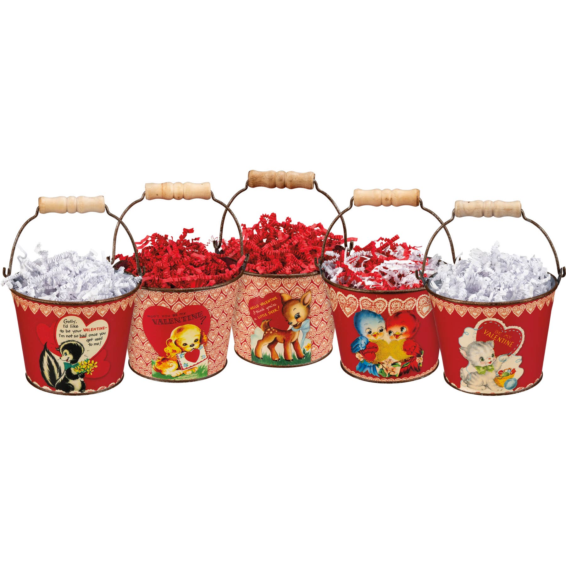 Vintage Valentine Bucket