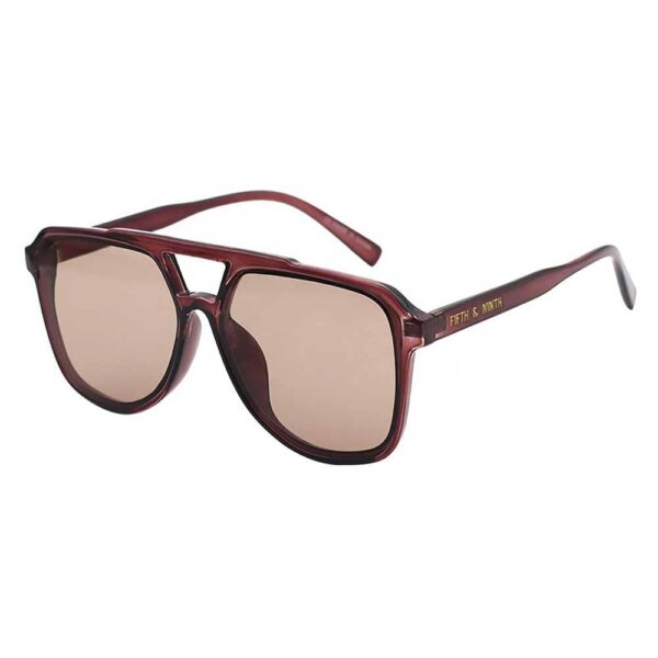 Lagos Sunglasses: Maroon, 100% UV Protection