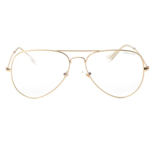Charlie Blue Light Glasses: Gold