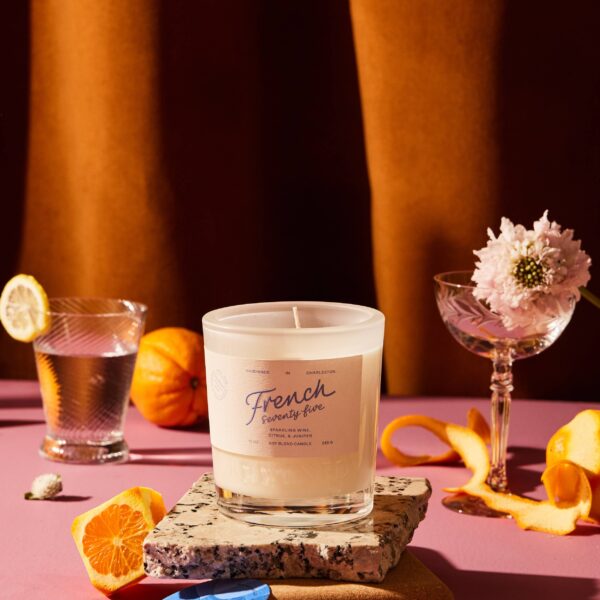 Rewined French 75 Candle 6 oz: 100% soy wax