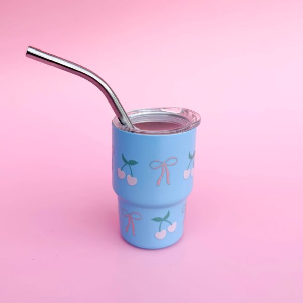 Valentine Tiny Tumblers: Blue/cherry hearts