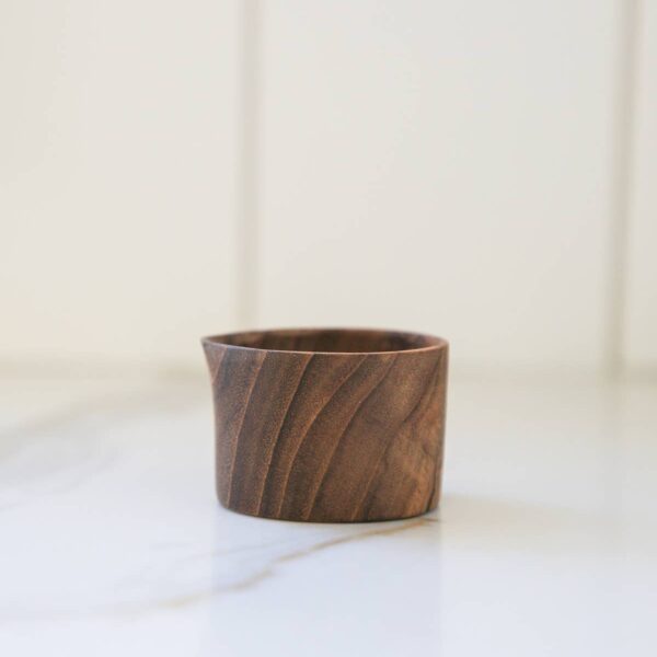 Teak Wood Creamer Pitcher: Medium