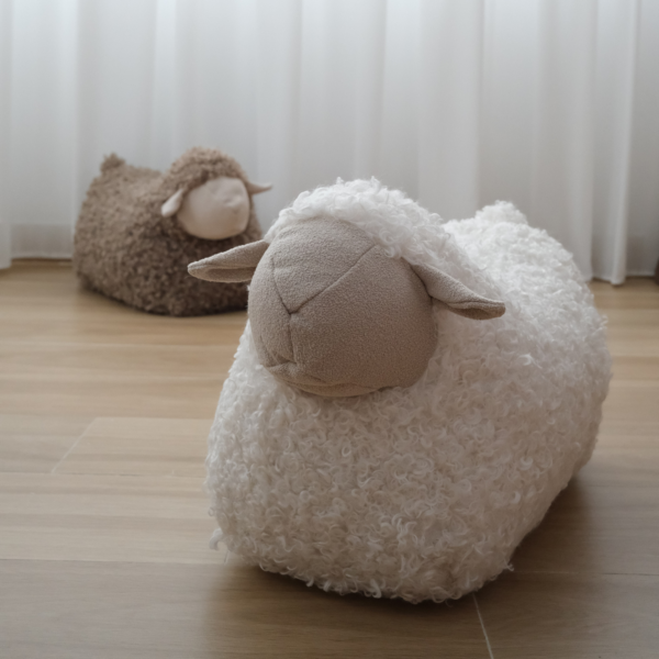 BAA BAA Sheep POUFF: Cream