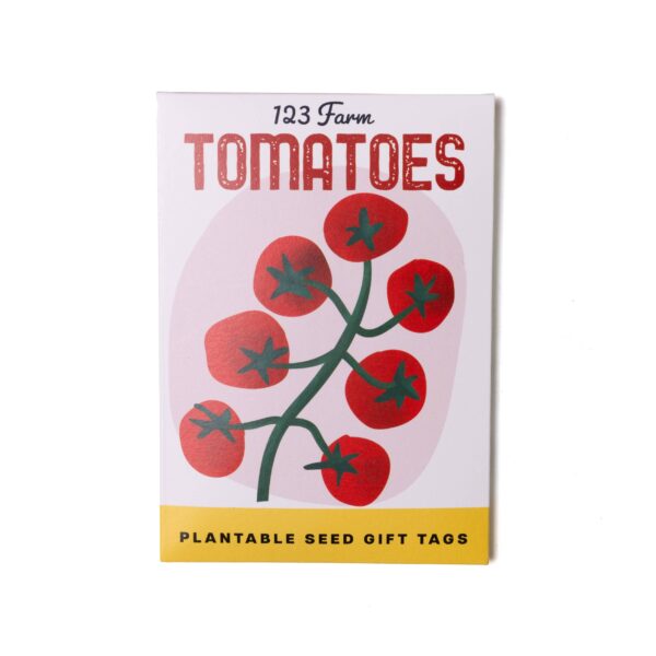 Plantable Seed Gift Tags - Vintage Seed Design, 5 Gift Tags: Tomatoes